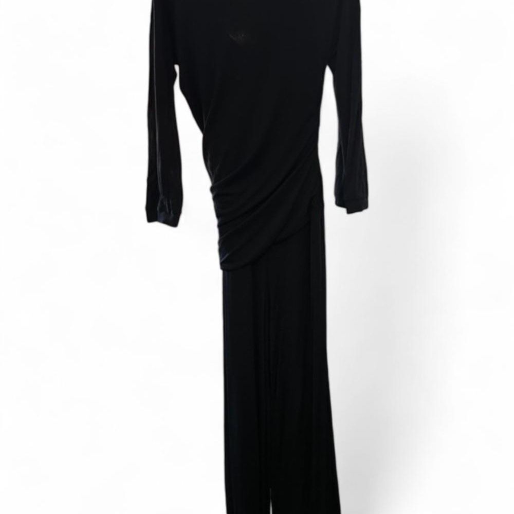 Gianfranco Ferre Black Long Sleeve Jumpsuit (Can450)